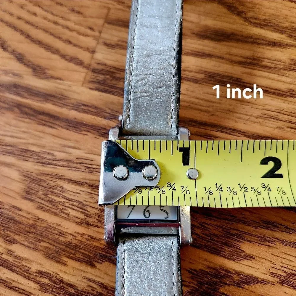 JUICY COUTURE G&P Silver And Leather Ladies Watch VINTAGE INSPIRED